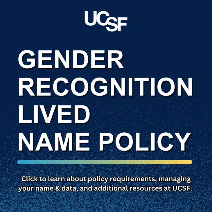 GRLN Policy: Click to learn about policy requirements, managing your name & data, and additional resources at UCSF.