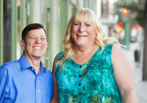 Two trans community members